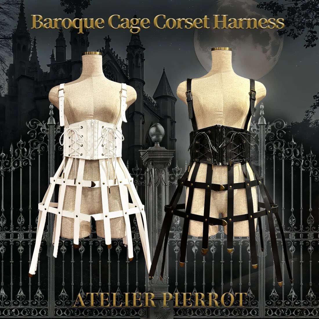 ATP Baroque Cage Corset Harness ブラック　新品 ❤️‍🔥✨少量再入荷✨❤️‍🔥 【ATELIER PIERROT】 Baroque Cage
