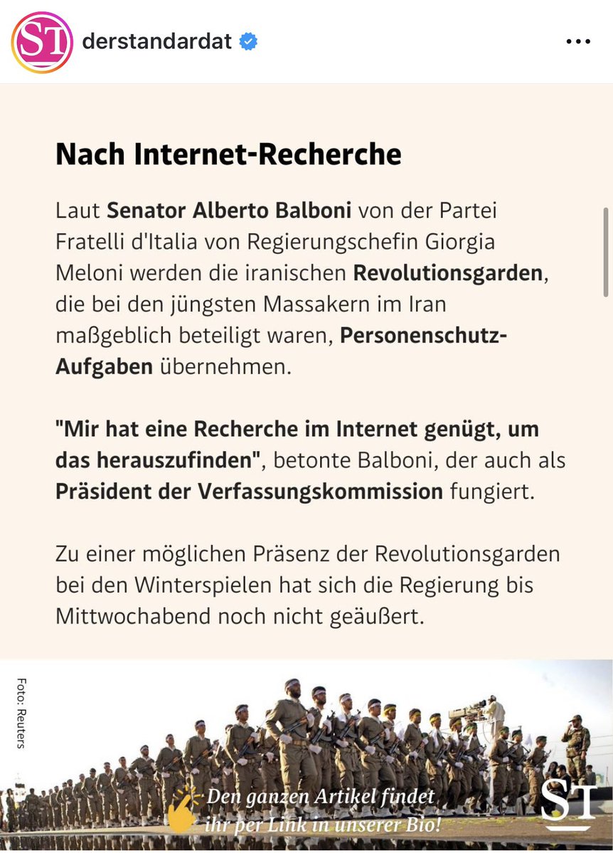 Emil_aut's tweet image. این خبر مال ۲ ساعت پیشه، من فالورای زیادی ندارم که بازتاب داشته باشه، زحمتشو بکشید.
گزارش Standard: روز سه‌شنبه، زمانی که حضور مأموران ICE در بازی‌های المپیک زمستانی به‌طور رسمی تأیید شد، یکی از نمایندگان اپوزیسیون با کنایه گفته بود که در این صورت احتمالاً نمایندگان سپاه پاسداران…