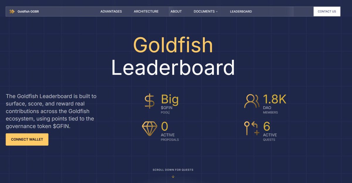 Update on <a href="/goldfish/">The Goldfish</a> task 🪂

New user can register here 
Link: leaderboard.goldfishgold.com/?ref=CCLTEh8V
-Complete social task

 New Limited-Time Task
Task 1 (80 Points)
•Visit: docs.google.com/forms/d/e/1FAI…
•Enter your Discord username
•Enter your Discord ID
•Answer the questions
•Submit 

Task 2