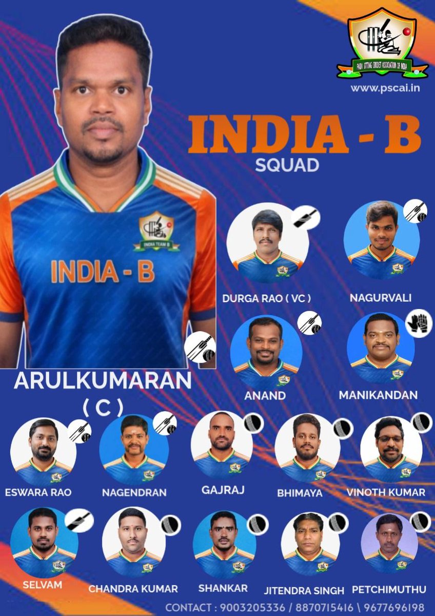 SITTINGCRICKET's tweet photo. India A &amp; India B – Official Squad for the upcoming tournament. Wishing all players the very best.
EXECUTIVE COMMITTEE MEMBERS -PSCAI
@BCCI 
@TNCACricket 
@dcciofficial 
@StarSportsTamil 
@balaharidass_r 
@SEENUTHEROCK 
@drgaddaffe https://t.co/JLEFpXvOne