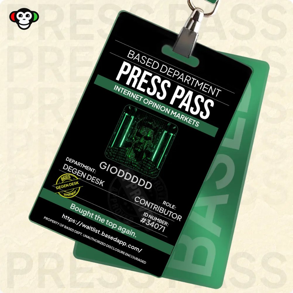 just claimed my  <a href="/basedappcom/">Based</a>  Press Pass feels like one of those be early or hear about it later things help me push the progression bar 👇

waitlist.basedapp.com/?ref=VVE8vtC_S3