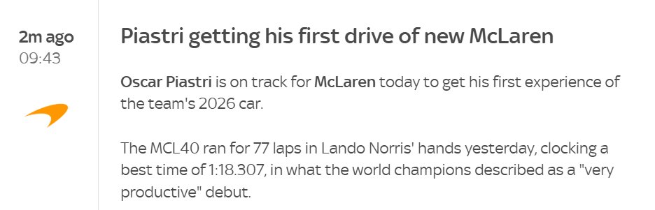 Piastri News🍊 tweet media