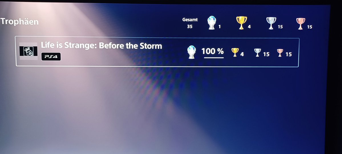 Ich habe gestern meine erste Platin bekommen 🏆🐺

Aber nicht wundern das Spiel ist ja auf PS 4 aber ich hab es bloß auf der PS5 gezockt und im diesem jahr 26, neu angefangen daher 🎮🫶🐺

Und heute nachmittag fang ich an HELL IS US zu Zocken 🎮🫶🐺

LG: Eurer lieber Alphawolf 🐺