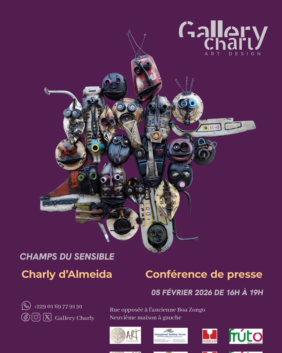 gallerycharly's tweet photo. 📍Save the date📍

•

05 février 2026 de 16h à 19h

Facilited by
@stevencoffiadjai
@charly_dalmeida

•

#conferencedepresse #wasexo #contemporaryart #contemporaryartist #artistique https://t.co/WiQPJ5ONei