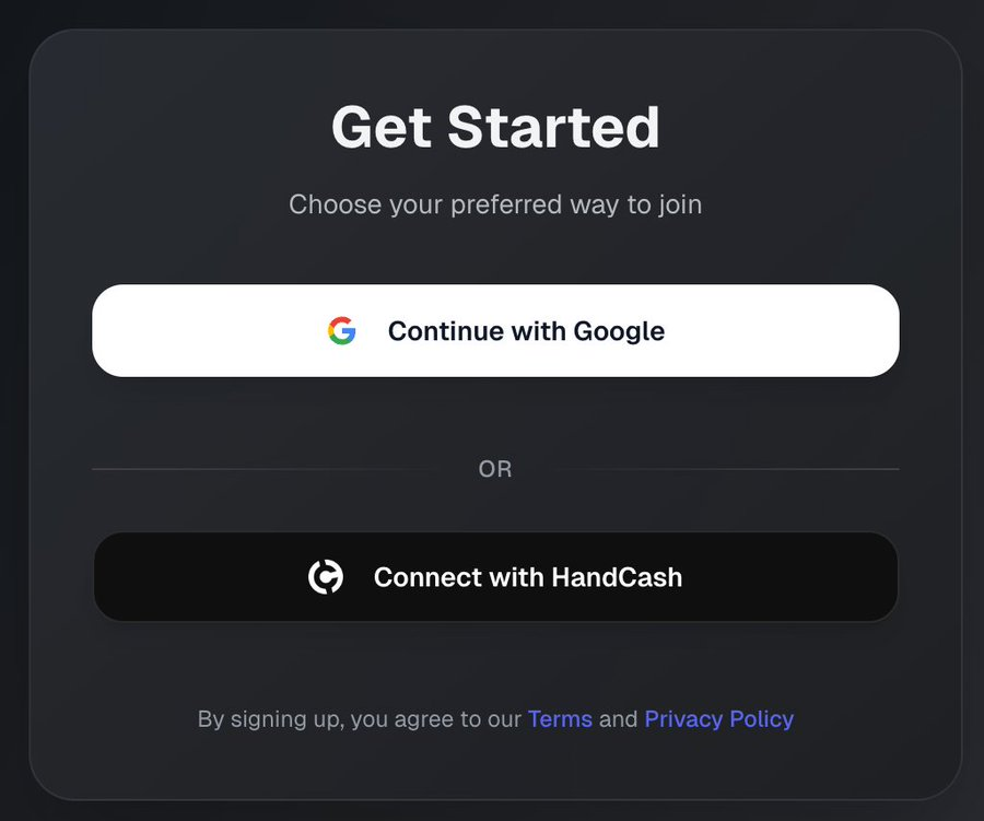 Coming soon: "Continue with Google" flow powered by Handcash for connected apps.