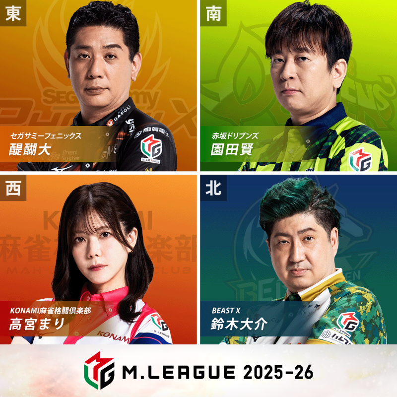 大和証券 #Mリーグ 2025-26 1/29(木) レギュラーシーズン 75目/108日