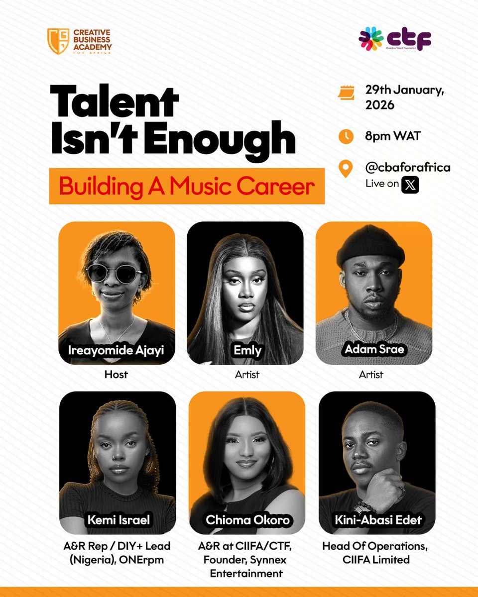 Creative Business Academy For Africa. tweet media