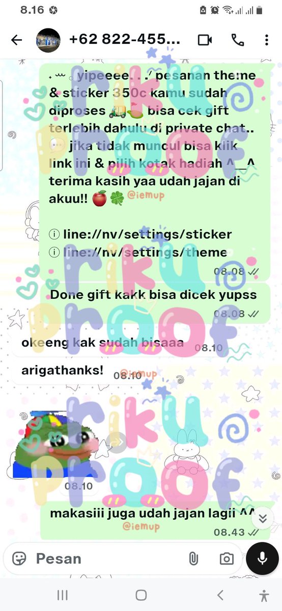 237.opēn tema theme sticker line via gift 'bisa all regional (japan, thailand, china, dll) proses super cepet, pasti legal &amp; permanen 

t. wtb wts stiker coin koin line senin rekomendasi #zonauang