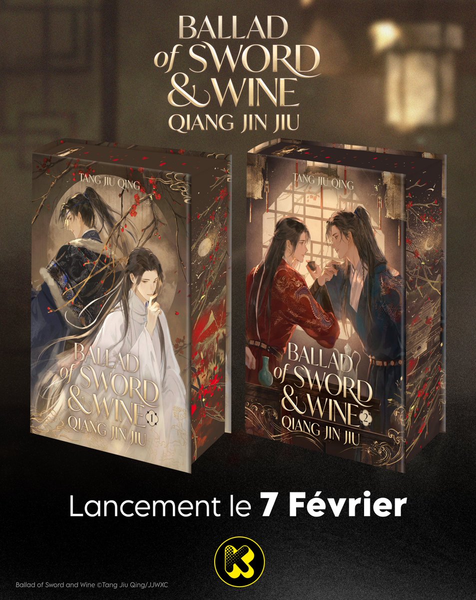 Nouvelles couvertures danmei !

Ballad of Sword and Wine tomes 1 et 2, couvertures inédites réalisées par <a href="/kkcoocool/">枫玉</a>   

Illustrations intérieures par <a href="/akkaccel/">st.</a> 

Traduit directement depuis le chinois.

RDV le samedi 7 février à 10h sur Komogi Firstprint.