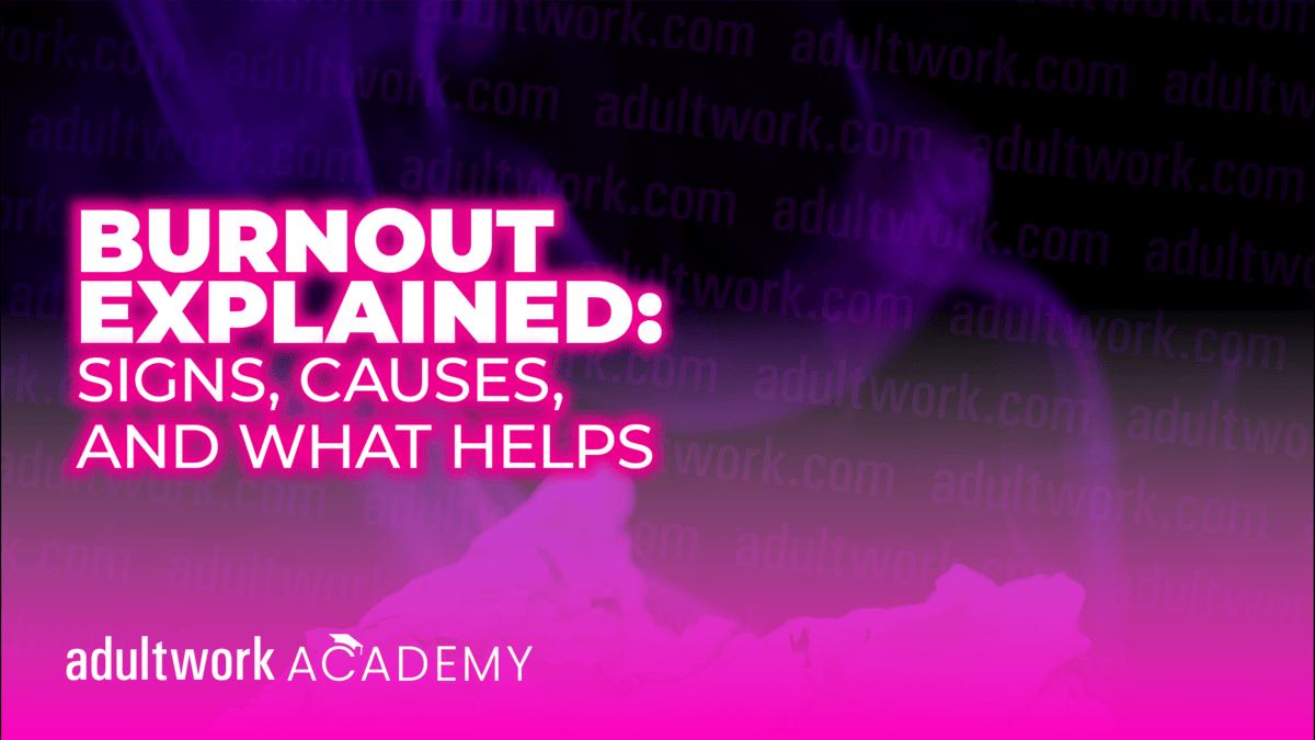 AdultWorkcom's tweet photo. Learn what burnout really is, how to recognise it, and simple steps that can help. 💜

👉 https://t.co/dl2rRPF1nb

#support #AWAcademy https://t.co/pRxDG31nPq
