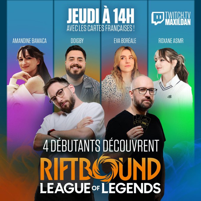 Calendr_App's tweet photo. 29/01 ➡️DEMANDEZ LE PROGRAMME 🍿
10 EVENTS #YouTube #Twitch 🔥
ABONNE TOI POUR RIEN RATER🧞♀️🧠 🧞♂️
🔝#Maxildan🔝#Gotaga🔝#Colors🔝#Winamax🔝#EllanaTV🔝#Backseat-#JeanMassiet✨
✨ RT = SOUTIEN 🙏❤️
1️⃣09h00▶️Gran Turismo 7 – Update 1.67 🏎️
✅Première mise à jour de 2026 pour Gran Turismo 7 sur @SUPERGT_JP avec l’arrivée de trois nouvelles voitures : la Porsche GT3.R, la Hyundai Elantra TCR et la Xiaomi Ultra SU7.
👉https://t.co/SUtux78ZdQ
2️⃣11h00▶️Sans filet 🎾
✅Le rendez-vous tennis de @WinamaxSport avec Marie, Benoit Maylin, Julien Varlet et Julien Pichené. Analyses des tournois en cours, décryptage des cotes et discussions autour de l’actualité des ATP 500...
👉https://t.co/bPKmPkBVZ1
3️⃣12h30▶️Live gaming avec @EllanaTv 🐺
✅Session gaming autour de The Witcher Wild Hunter, avec un run commenté.
👉https://t.co/3NYCe5X6pD
4️⃣13h00▶️La Hotline de Caro 📞
✅@carolinemignaux partage des conseils concrets pour mieux se présenter, mieux défendre ses idées et progresser sur les sujets de stratégie professionnelle et de posture.
👉https://t.co/pK6lIgpGej
5️⃣14h00▶️Vous aimez League of Legends ? 🎮
✅Après-midi spéciale League of Legends avec @evaboreale, @Doigby, @AmandineBamaca, @roroowtv et @Maxildan.
👉https://t.co/yAQacPxqMM
6️⃣18h00▶️A COLORS SHOW 🎤
✅La chanteuse nigériane Tems rejoint @colorsxstudios pour une performance épurée. Une mise en avant de sa voix, de son univers et de son identité musicale.
👉https://t.co/ThZ04Y3Gr6
7️⃣18h30▶️@Backseat_fr – Première émission 2026
✅@JeanMassiet accueille Usul, @lumirlapray et @Ra_GarVal pour lancer l’année 2026 de Backseat. Décryptage politique, discussions de fond et regards croisés sur l’actualité.
👉https://t.co/OeXIKCAAMe
8️⃣19h30▶️Live gaming 🎮
✅Call of Duty au programme avec @Gotaga, à l’occasion du CDL 2026 Major 1. Suivi des matchs, réactions en direct et analyse de la compétition.
👉https://t.co/J5Ns3jbqvQ
9️⃣20h30▶️SXZ Live React – Un message glaçant
✅@SpiritXperienZ propose un live react autour d’un contenu marquant, avec analyse à chaud et échanges avec le chat.
👉https://t.co/18vL8uqOkU
🔟21h00▶️Sous la colline au bord de l’eau ☕
✅Nouvelle session jeu de rôle avec PP sur @VLTIMA_VERBA. Une aventure narrative portée par l’ambiance, les personnages et les choix des joueurs.
👉https://t.co/TaJJbAET20
Et pour demain, quels EVENTS ?
DIS-NOUS EN COMMENTAIRE
DM pour figurer dans nos prochaines éditions...📪.
Personne n'aime autant les créateurs que nous ! ❤️
🧞♀️🧞🧞♂️
Ensemble on va faire le meilleur programme
🗓️🙏🏻✨