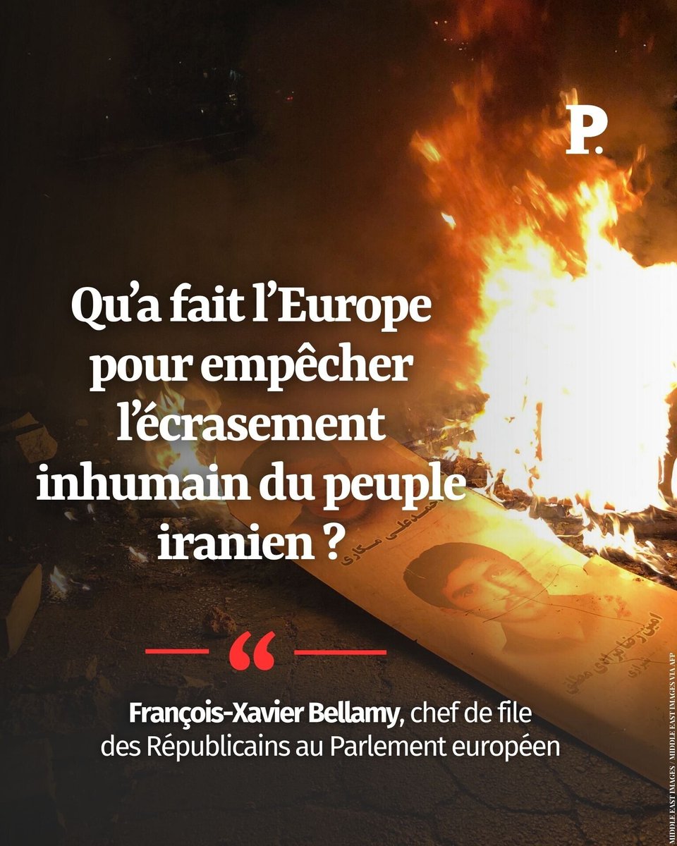 Qu’avons-nous fait ? 

📣 TRIBUNE Pour le député européen et chef de file des républicains au Parlement européen <a href="/fxbellamy/">Fx Bellamy</a>  l’inscription des Gardiens de la révolution sur la liste des organisations terroristes serait une arme décisive contre Téhéran.

➡️ l.lepoint.fr/F90