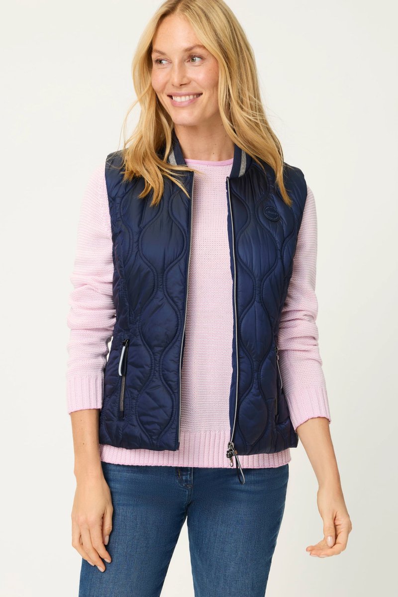 Excite your winter wardrobe with the Olsen 15101440 Ink Blue Navy Quilt Gilet. Stay warm and stylish this season! Shop now at experiencethedifference.co.uk/products/olsen… #WinterFashion #StylishWarmth