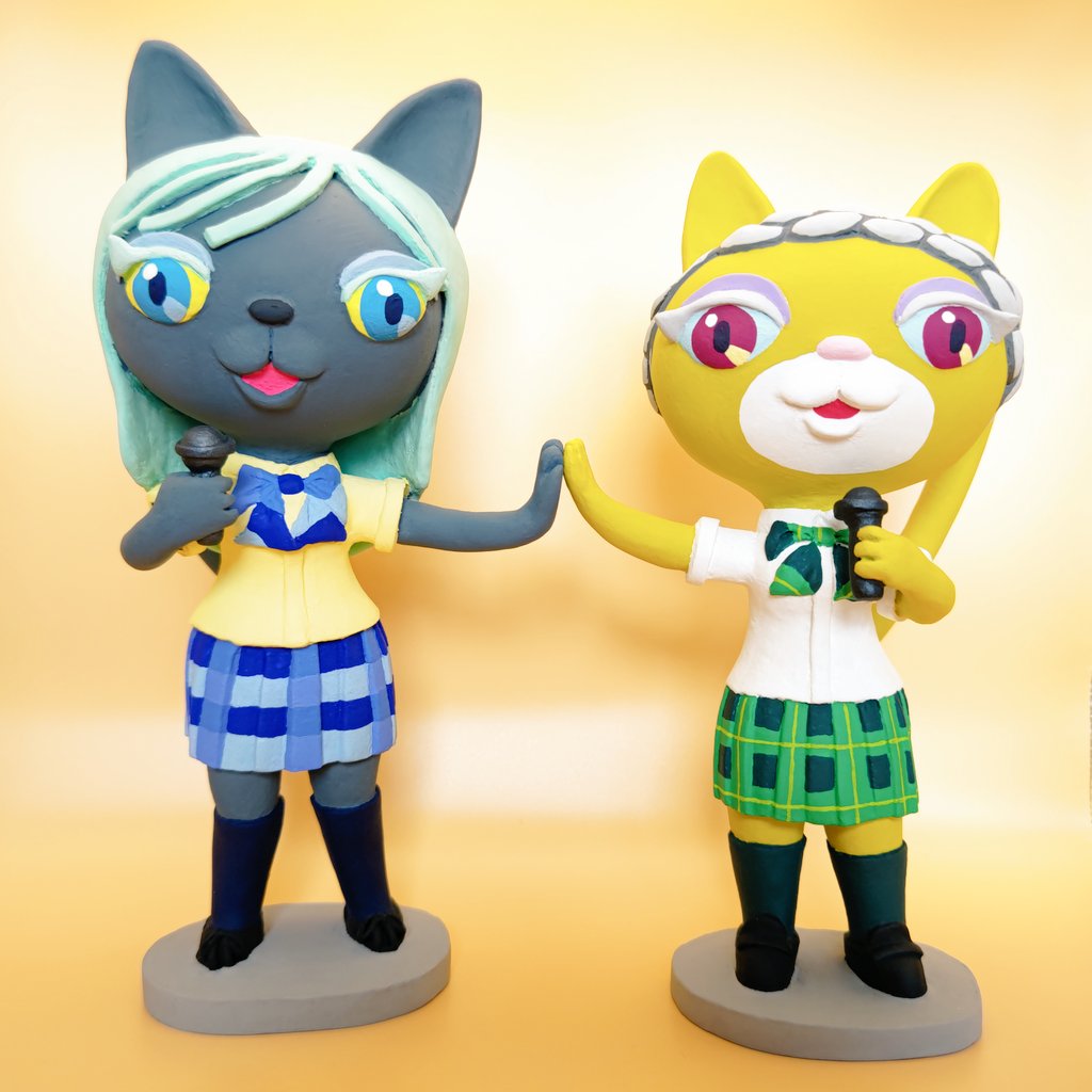 アイドルネコユニット
#粘土 #OC