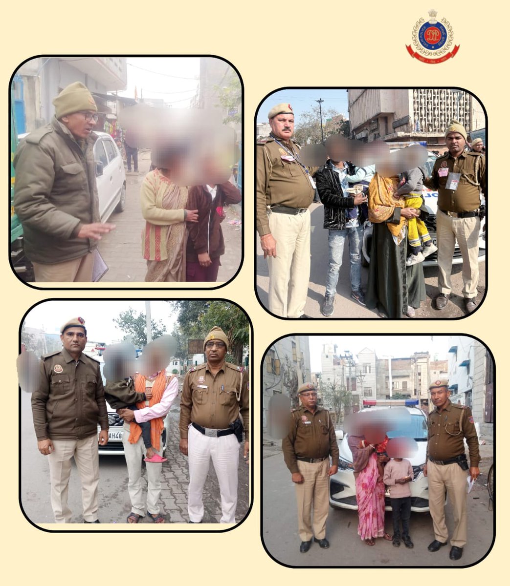 DCPPCRDELHI's tweet image. #Delhi #Police #PCR personnel reunited four #missing #children with their families. Not only brought smile to the families back but averted probable mishaps also.
#OperationMilap
#DelhiPoliceUpdates
#PCRUpdates
@DelhiPolice 
@CPDelhi