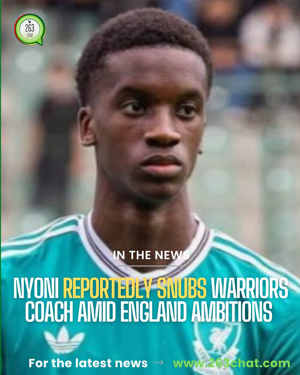 263Chat's tweet image. Trey Nyoni has reportedly declined to meet the Warriors coach, who is currently in England as part of his tour to visit Zimbabwean players based abroad and identify potential prospects. 

The young player appears to be distancing himself from anything associated with Zimbabwe,…