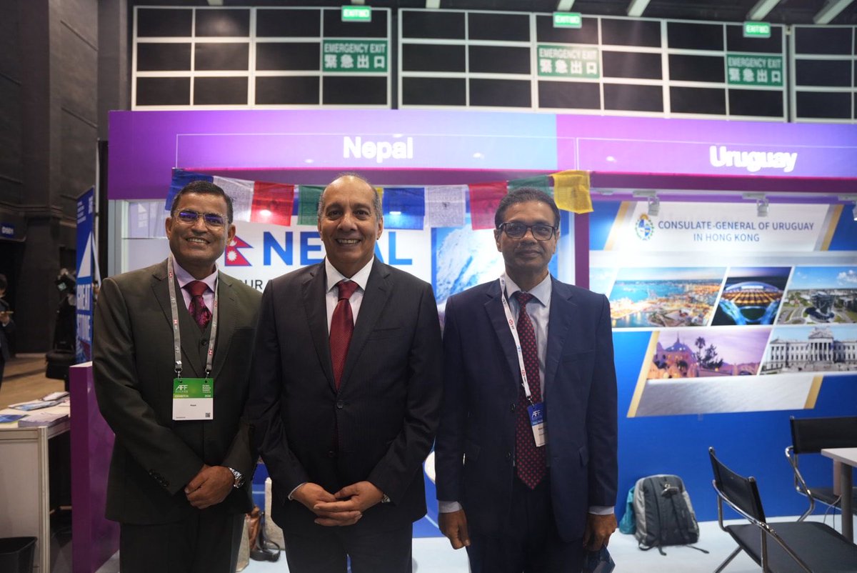 BindeswarP's tweet photo. Consulate General of Nepal of Hong Kong participated in the Asian Financial Forum on January 26-27 first time with its booth. Taking theme, “ Nepal: Your Next Investment and Adventure Destination.” https://t.co/73eLsOrre4