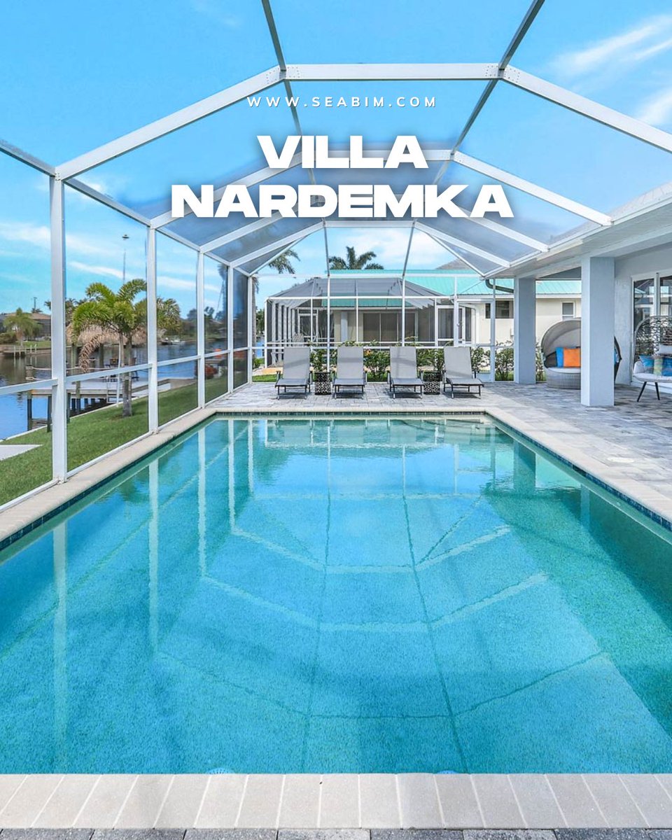 seabim's tweet image. Bright, airy, and oh-so-inviting, explore Villa Nardemka. 🏡
3 bedrooms, 3 baths, an office… and yes, an oversized pool with southern sun all day.

Dock + Gulf access = adventure whenever you want. 🚤

Book now: seabim.com/nardemka

#CapeCoral #Florida #vacationrental