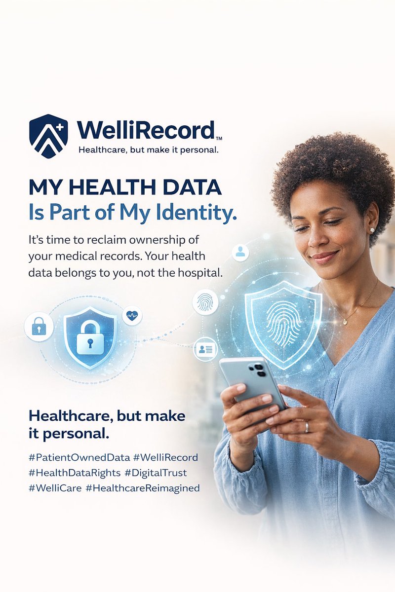 wellinovate's tweet photo. Our medical records is our personal assets—not hospital property. WelliRecord emphasizes dignity, consent, and trust, showing how WelliRecord restores ownership to patients.
#PatientOwnedData #WelliRecord
#HealthDataRights #DigitalTrust
#WelliCare https://t.co/OUtFDfgCTs