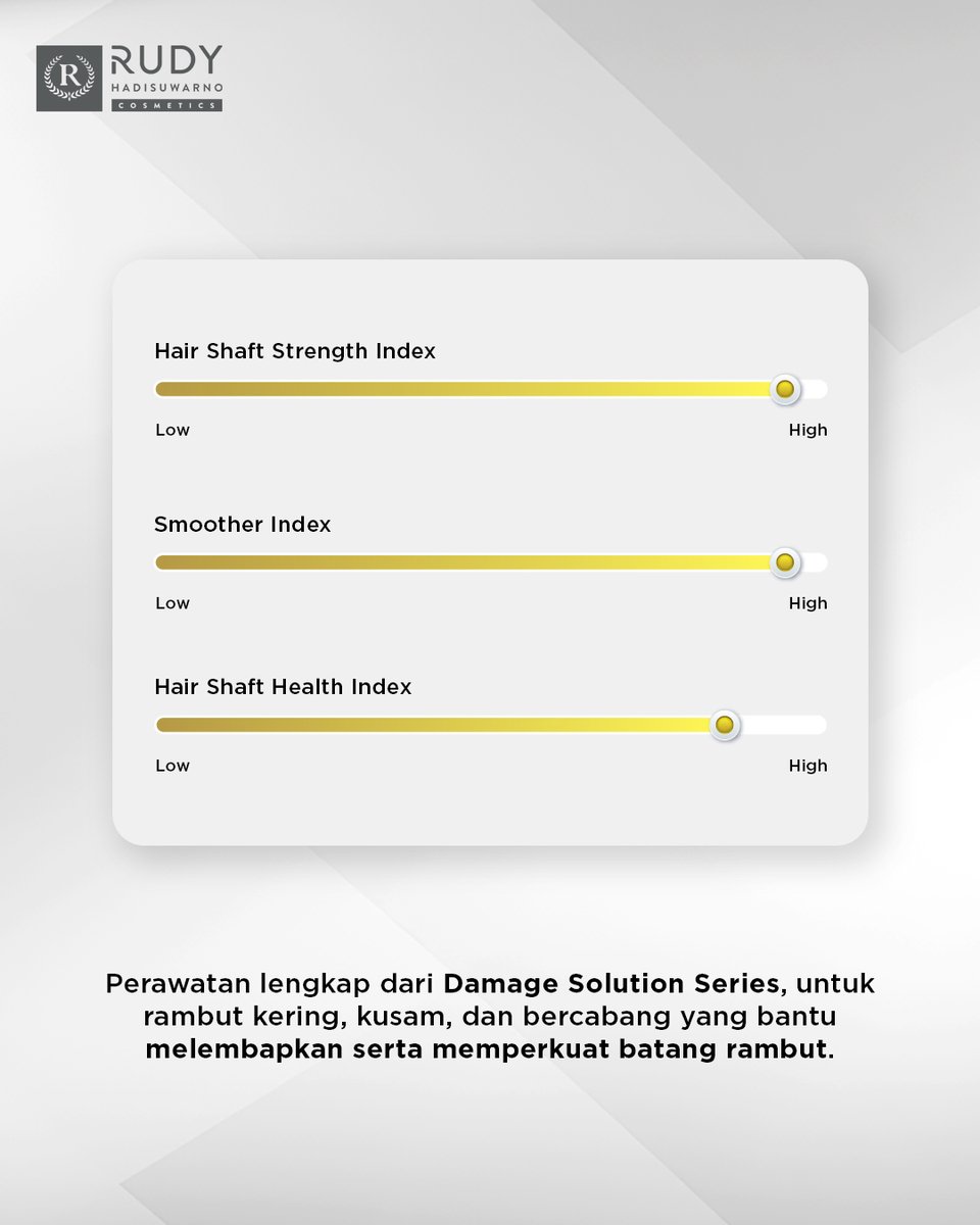 All you need for damaged hair 🤍

#RudyHadisuwarnoCosmetics #DamageShampoo #RambutRusak #ResepAntiRontok #ResepdariHairExpert #HairmonyExpert