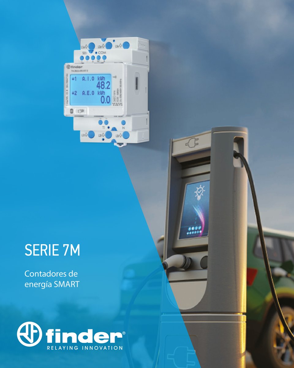 Los contadores inteligentes Finder Serie 7M ofrecen monitorización precisa en entornos domésticos e industriales. Ideales para oficinas, FV, campings y edificios. Con tecnología NFC para leer datos incluso sin tensión.
👉 findernet.com/es/espana/seri…

#FinderES #RelayingInnovation