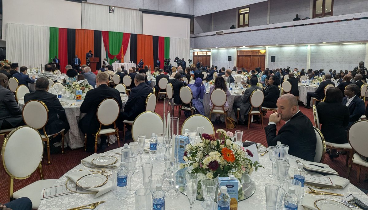 ZambiaMFAIC's tweet photo. Now underway: 
The 2026 Presidential Annual Greeting of the Diplomatic Corps 🇿🇲
Advancing partnerships through
#PeaceSecurityStability
 #EconomicDiplomacy
#ForeignAffairsZambia https://t.co/NRyFrT5PwA
