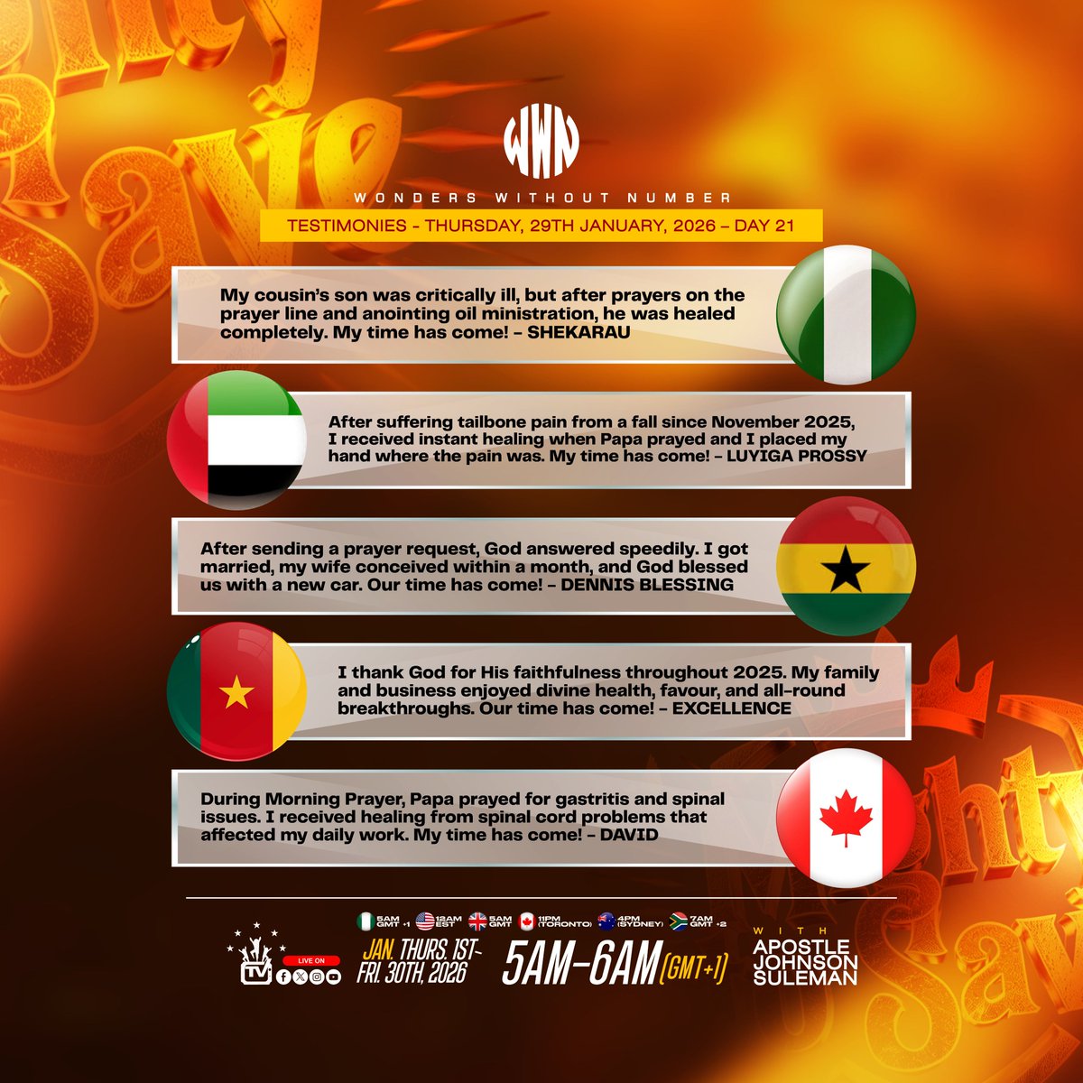 APOSTLESULEMAN's tweet photo. #ApostleSulemanLIVE #WWN #SetYourAltarOnFire🔥 https://t.co/5RCnD3zq98