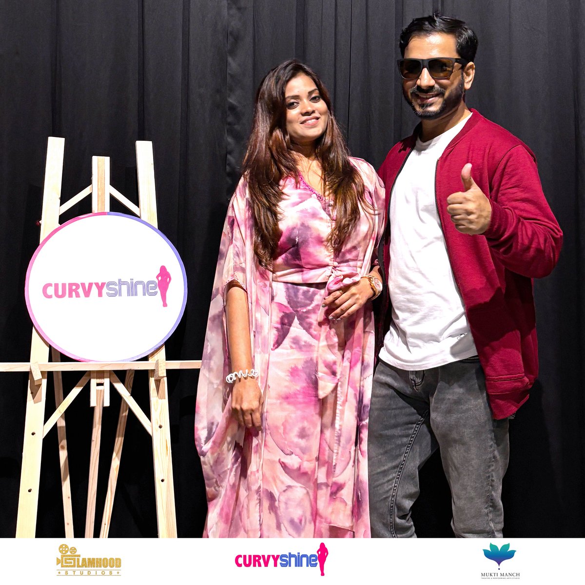 shubhraaj's tweet photo. @shubhraaj (Founder, Creator &amp; Director)
with Reema Masih (Actress &amp; Model),

Glamhood Studios Pvt. Ltd. &amp; @sueproduction present
CURVY SHINE TalenTube Open Mic Season-1 based on Women Empowerment.
Venue Mukti Manch
#actor #modeling #director #film #movie https://t.co/8B4EZ8huR7