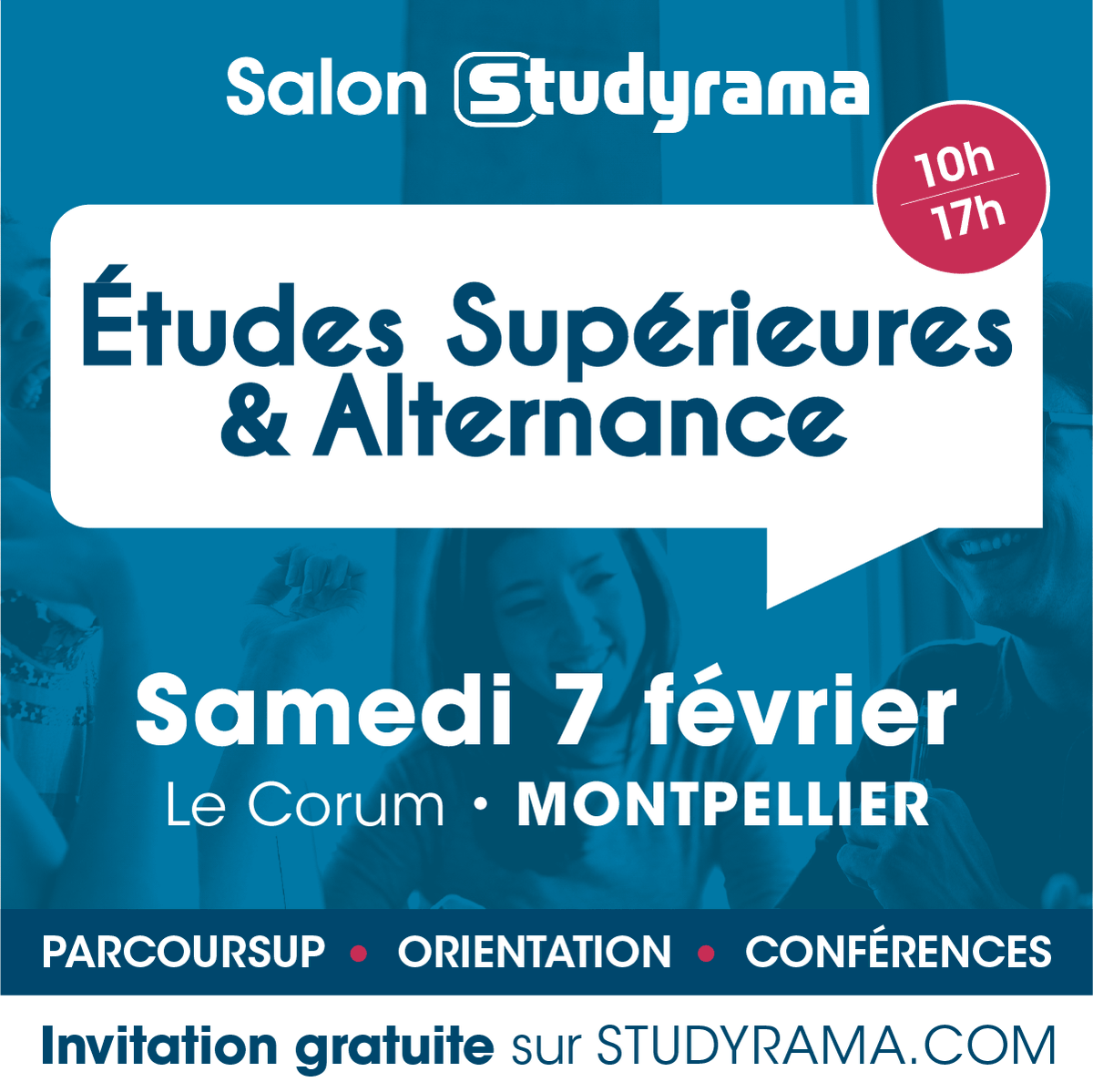 Prepas_UPS's tweet photo. 🗓️Salon @studyrama de Montpellier du samedi 7 février !

💡L'UPS y sera pour répondre à toutes vos questions sur les #CPGE scientifiques, comment y accéder et que faire après cette formation de haut niveau et gratuite.  

▶️https://t.co/qfDCh8mRus

@s_grandesecoles https://t.co/AqCoS5ndBY