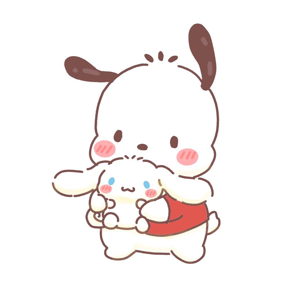 hanamintsukimin's tweet image. 白犬×2