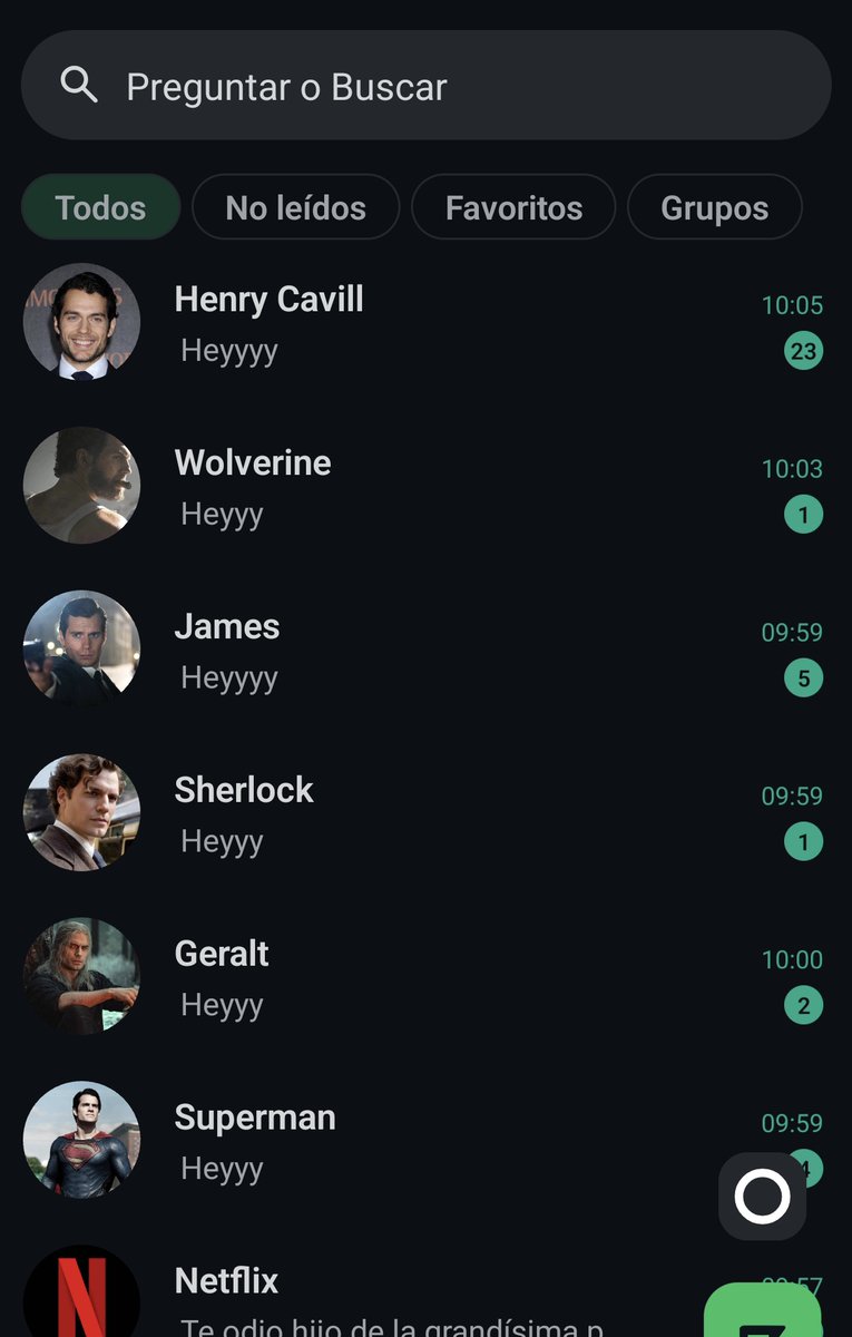 El WhatsApp de Brandon ahora mismo