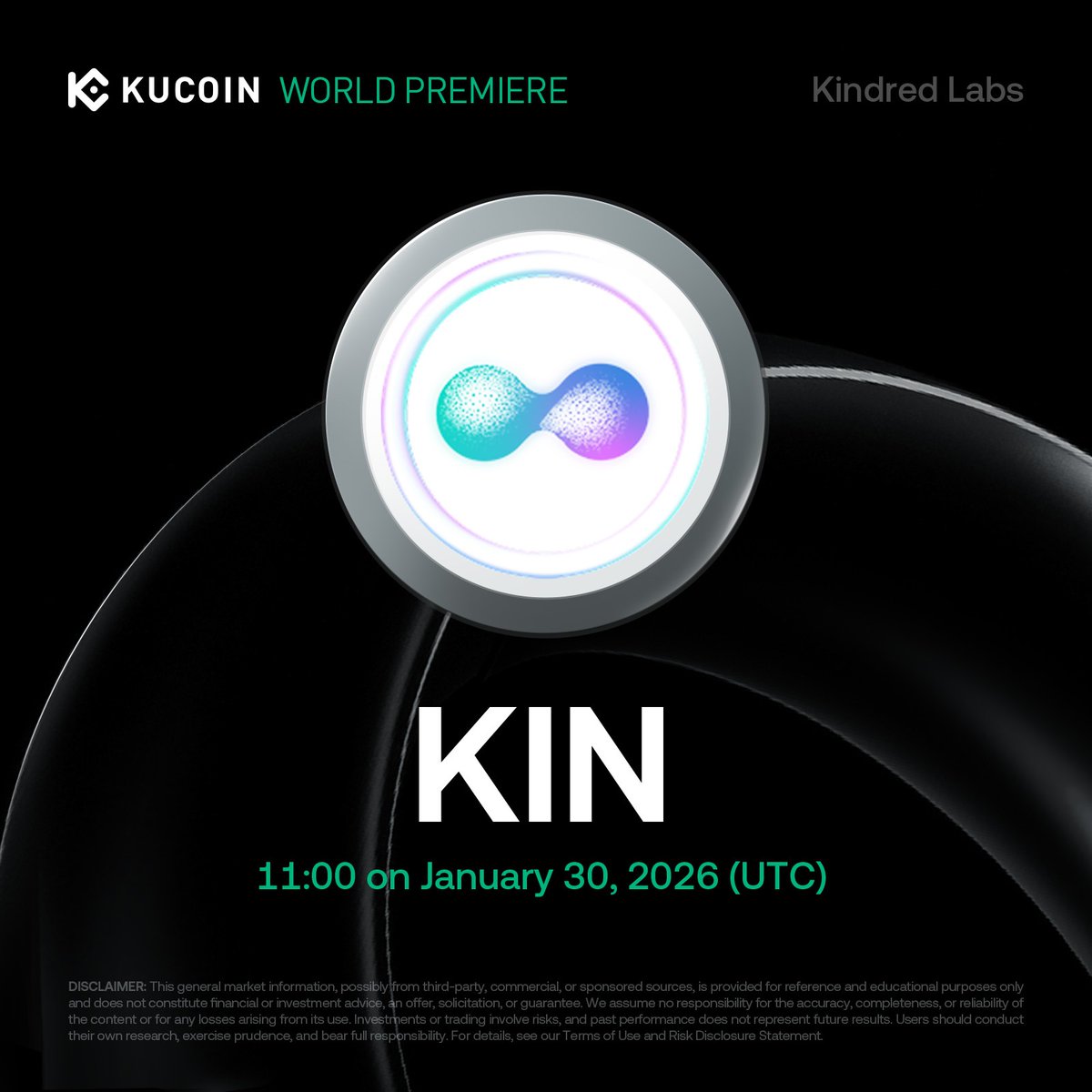 📢 World Premiere Listing: <a href="/Kindred_AI/">Kindred Labs</a> $KIN Is Coming to #KuCoin!

Kindred is the character-powered AI network, bringing officially licensed iconic IP to life as a constant, emotionally intelligent presence by your side.

📅 Trading starts: 11:00 on January 30, 2026 (UTC)
💰