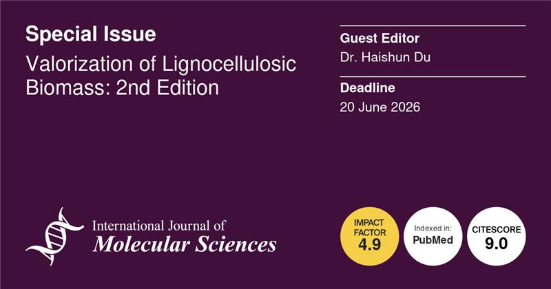 IJMS_MDPI's tweet photo. ✨Calling for Papers✨
📚Valorization of Lignocellulosic #Biomass: 2nd Edition
👨🔬Guest Editor: Dr. Haishun Du
🔗 Find Out More: https://t.co/rciSEV0YgD
⏰Submission Deadline: 20 June 2026
#CallforPapers #OpenAccess #MDPIIJMS #biorefinery #bioenergy #biofuels #nanomaterials https://t.co/rxYyeYCS0g