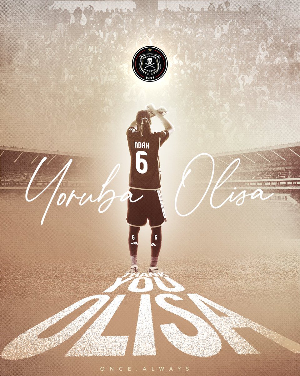 Thank You, Ndah!

💻Full Details: orlandopiratesfc.com/news/thank-you…

⚫⚪🔴⭐
#OrlandoPirates
#OnceAlways