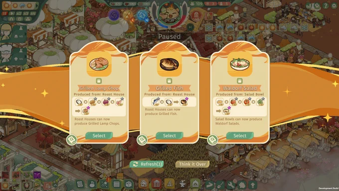 神様の赤ちゃんのために、美味しい料理を提供する都市を作ろう!ローグライト街作りSLG『Feastopia』配信開始