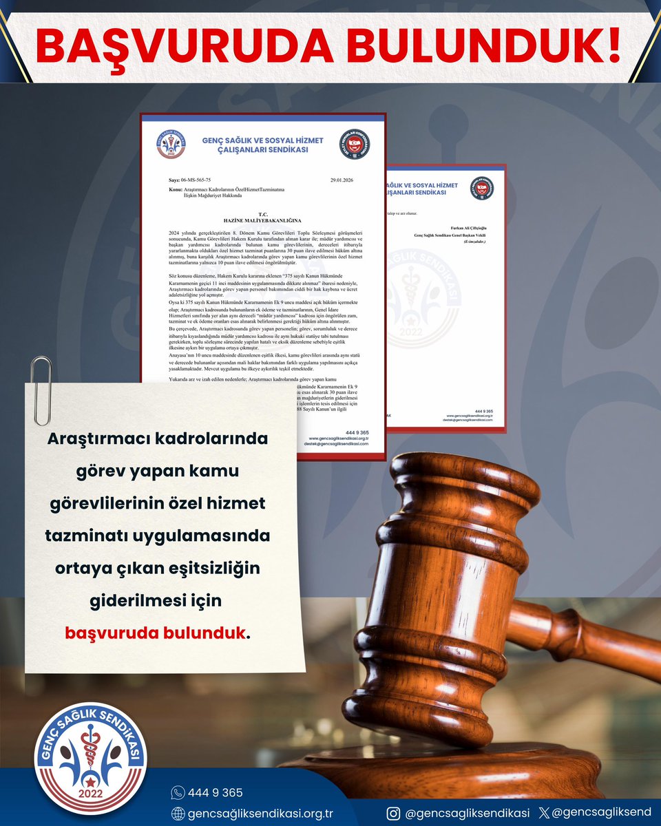 8.Dönem Toplu Sözleşme sürecinde yapılan hatalı düzenlemelerin bedelini kamu çalışanları ödemeye devam ediyor.

Müdür yardımcısı ve başkan yardımcısı kadrolarına +30 puan özel hizmet tazminatı verilirken,
Araştırmacı kadrolarına yalnızca +10 puan verilmesi açık bir ücret