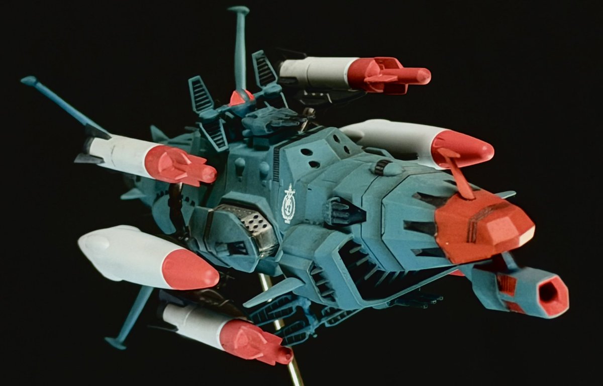 1/1000 無人艦隊迎撃艦エイジャックス 要塞攻撃装備 完成！ yurei11