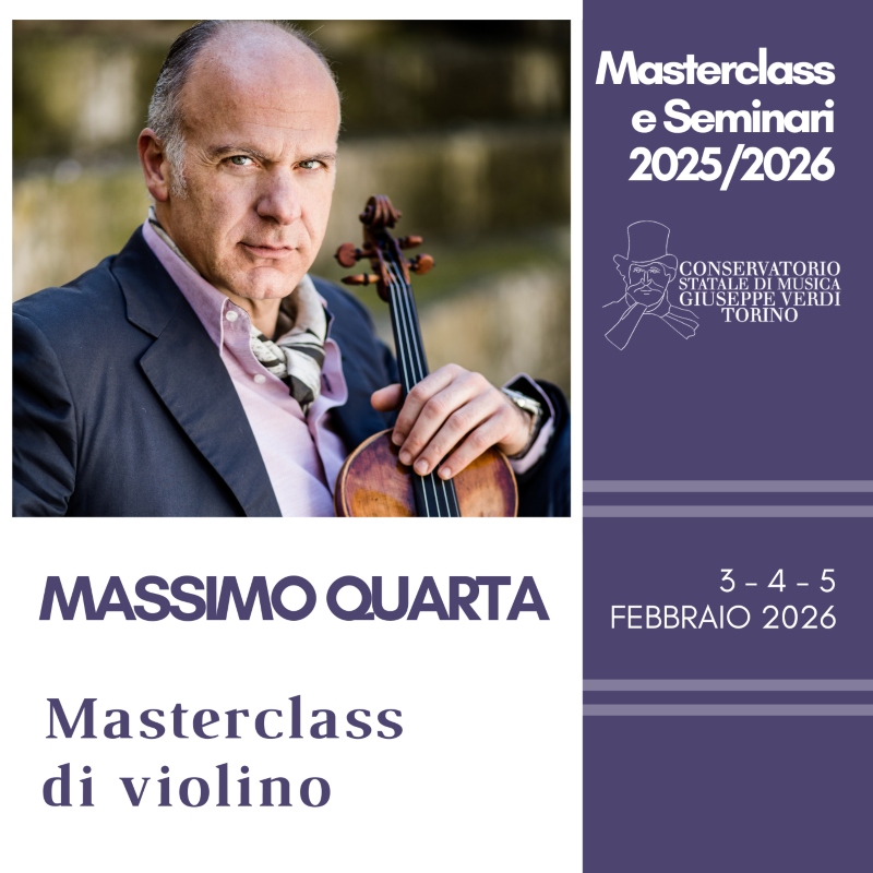 ConservatorioTo's tweet image. Definito dall'American Record Guide come “la personificazione dell’eleganza”, Massimo Quarta sarà docente ospite di una #MasterClass di violino presso il #ConservatorioTorino. Info: conservatoriotorino.eu/evento/masterc…
