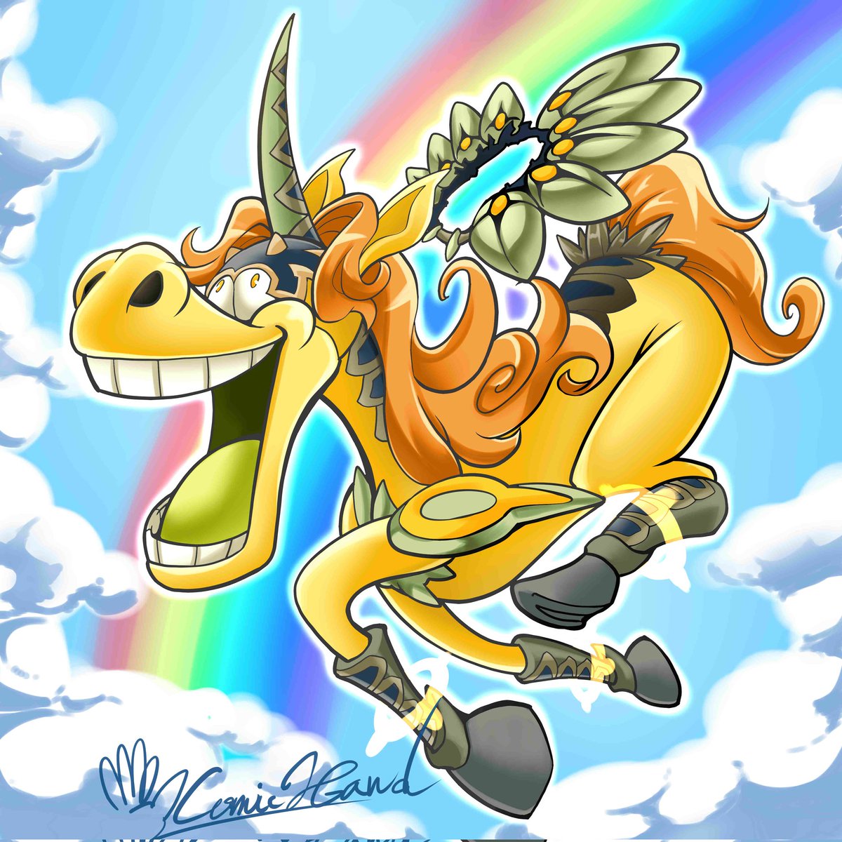 comic_hand's tweet image. トロイメア・トゥーン・ユニコーン🦄