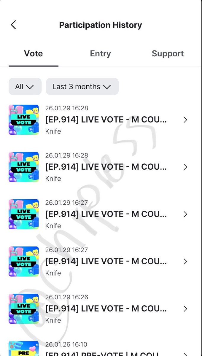 Pre-Vote 🏆🏆🏆