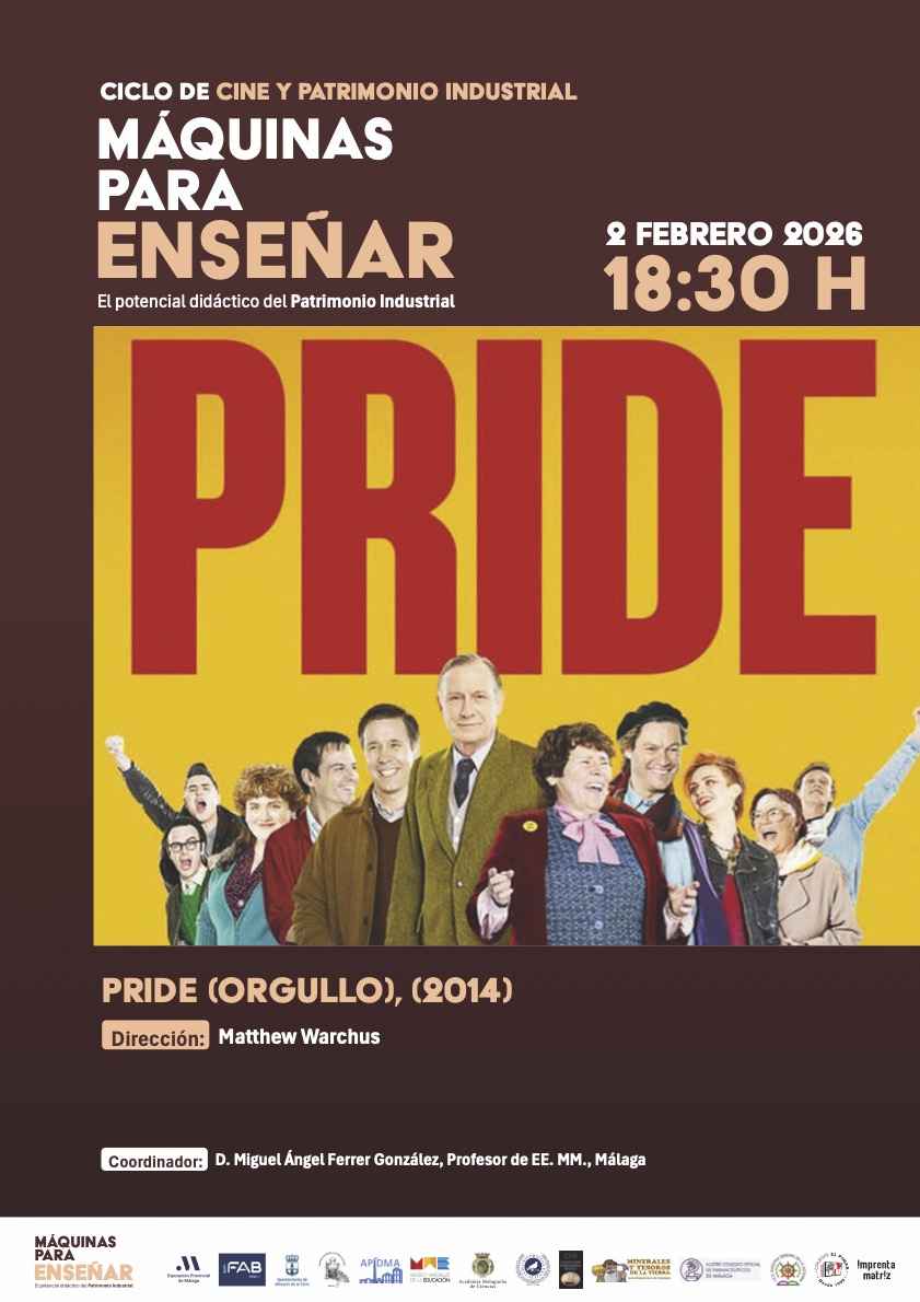 📽️🎞️En el marco de las actividades en torno a la exposición "Máquinas para enseñar", el próximo lunes, 2 de febrero a las 18:30 en la sede de la SEAP, tendrá lugar la proyección de la película "Pride" (2014), dirigida por Matthew Warchus.
