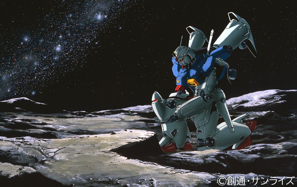 UX5ch's tweet photo. ⏰あす2日（月）深夜1時30分スタート！
『 #機動戦士ガンダム0083 STARDUST MEMORY 』

己を正義と信じるジオン残党のガトーと
男の意地を懸けた主人公・コウの乗るガンダムが、
虚空で激突する！

この戦いの果てに待つものは…？
お見逃しなく📺 https://t.co/OCPCChz0cv