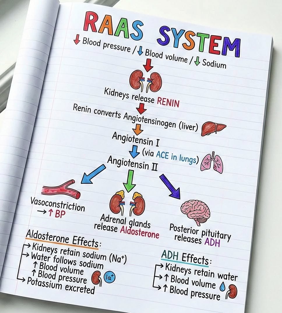 maxamedcyx's tweet photo. RAAS system https://t.co/TbZ40ENRoB