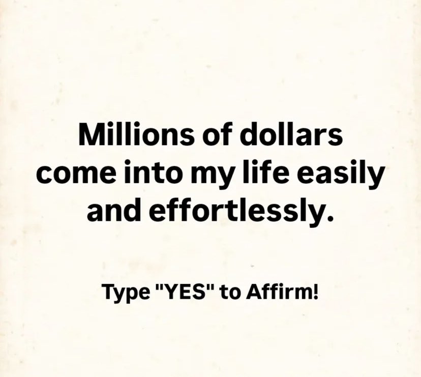 Type “YES” to Affirm ✨