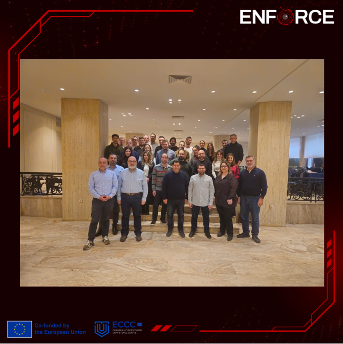 ENFORCE_EUP's tweet photo. Kick-off meeting held on 20–21 Jan 2026 in Athens, Greece, hosted by @UBITECH_GR  (project coordinator), bringing all partners together to align on objectives and implementation.

ENFORCE advances trustworthy digital infrastructures using #AI #5G #IoT #EdgeComputing. https://t.co/3PdtOXC8fh