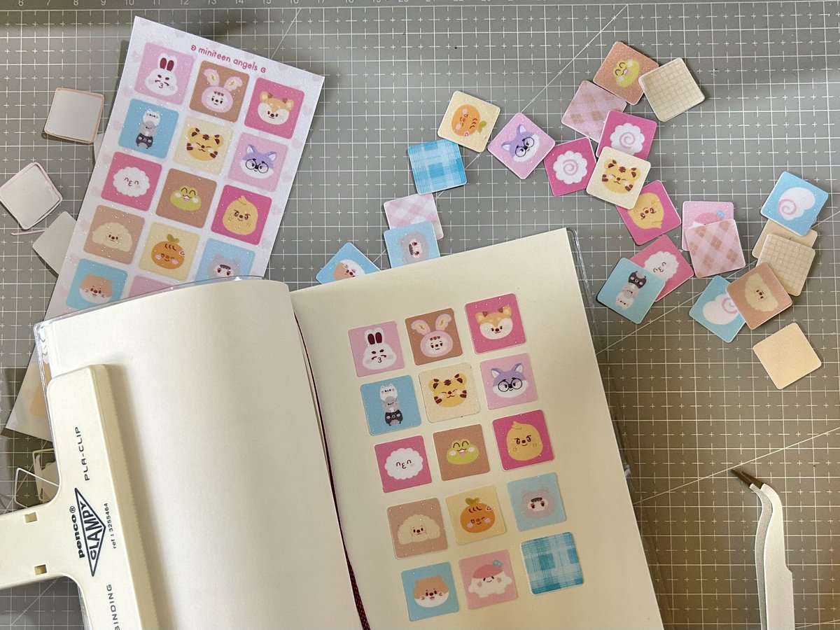tried out my new stickers ⊹ ࣪ ˖ ໒꒱ ☁️ 🥣💞
