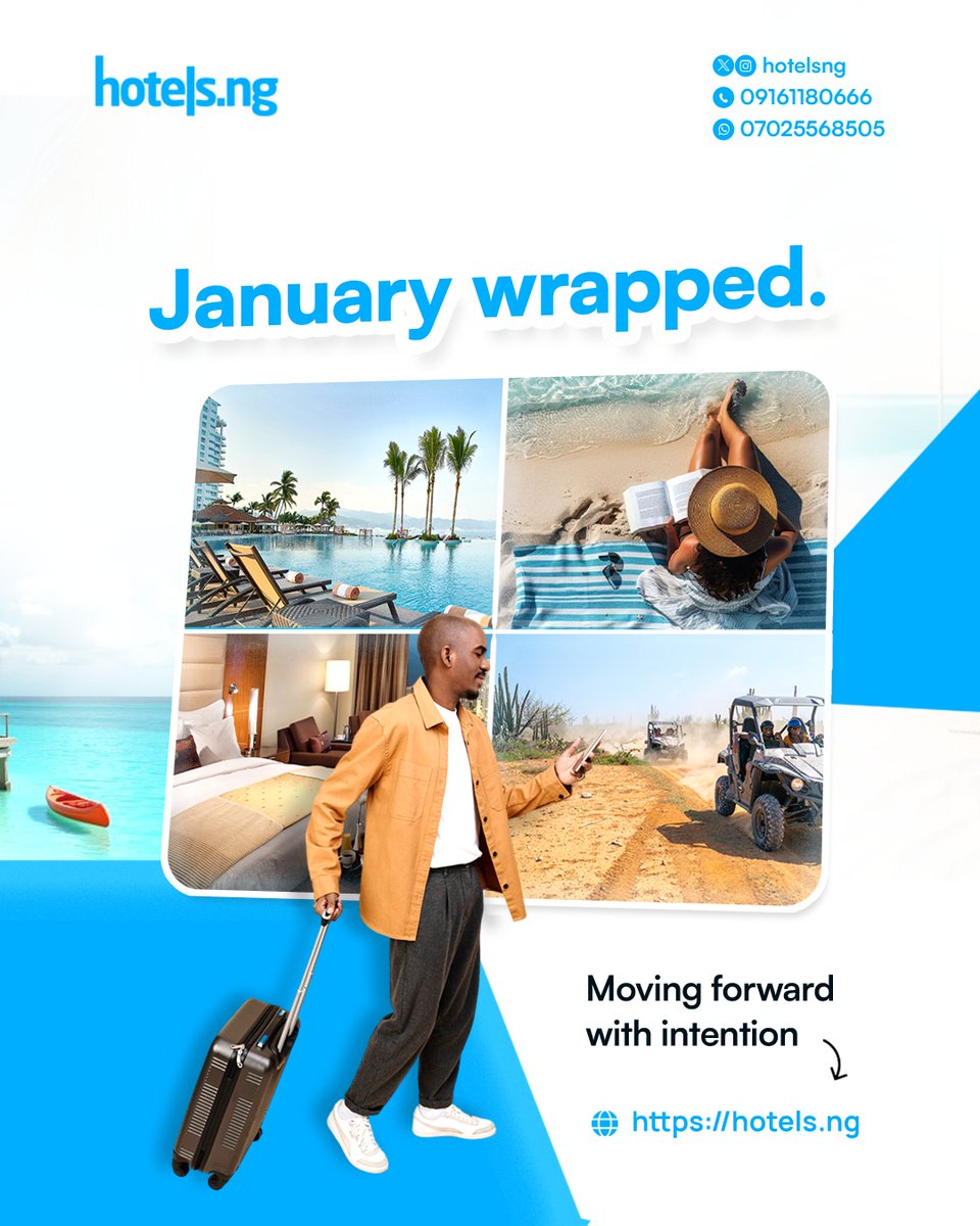 hotelsng's tweet image. Ending January with speed, clarity, focus, and readiness for what’s ahead.

#hotelsng #monthend #hotels