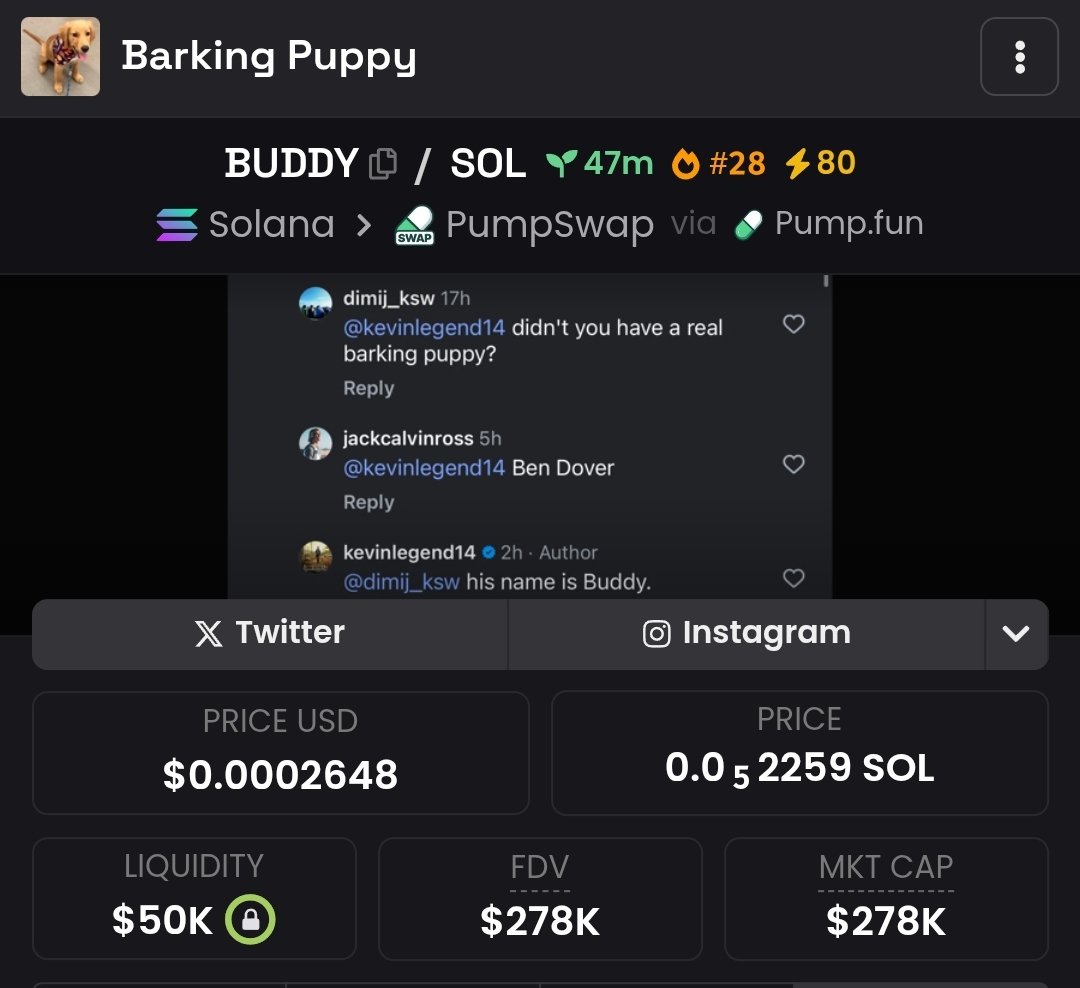 KryptoKurious88's tweet image. This is the PVE animal runner we have all been waiting for 

$Buddy

Literally coded for millionsssss... load your bag if u like money

5Ef9PZrQMvagtgVCn27ZvPxGR6fMbSiuCBFgs7napump