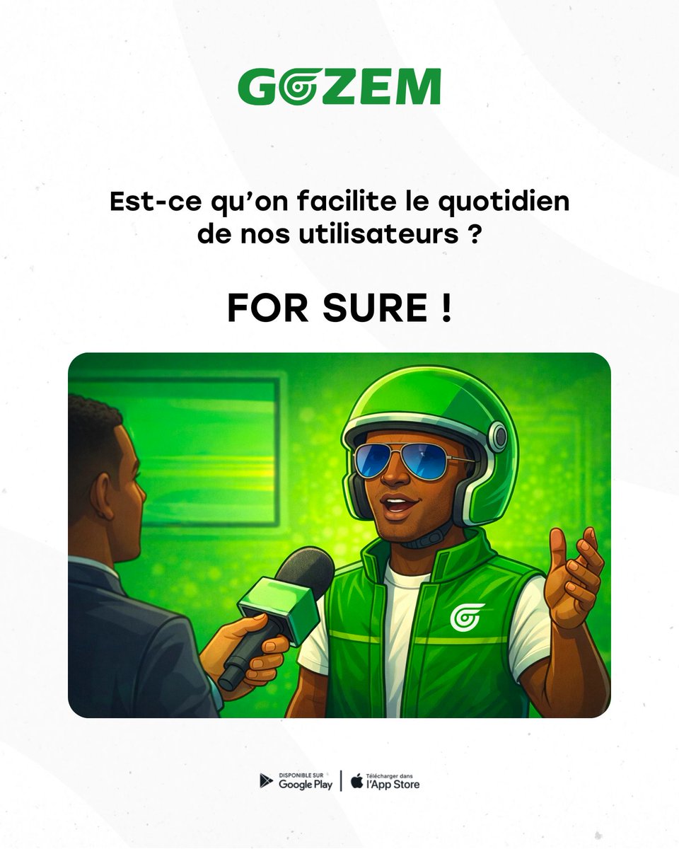 Une seule application, mille solutions ! ✨

🚕 Un déplacement rapide ?
📦 Une course à livrer ?
🍕 Un petit creux à combler ?
💸 De l'argent à envoyer ?

La liste est longue, mais notre engagement reste le même : répondre présents à chaque étape de votre journée.💚

#GozemTogo