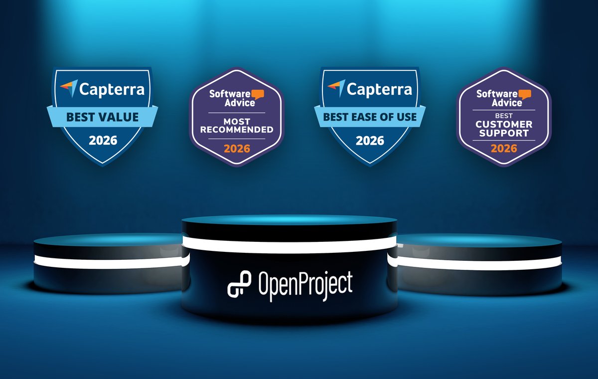 openproject's tweet photo. 🏆 OpenProject was recognized as a top-rated project management solution by @Gartner_DM  in 2026!
Huge thanks to our users &amp; community. Your reviews and feedback made this possible 💛
🔗 https://t.co/amq57zUxRV
#ProjectManagement #OpenSource #BestSoftware https://t.co/M0BQoB2ncu